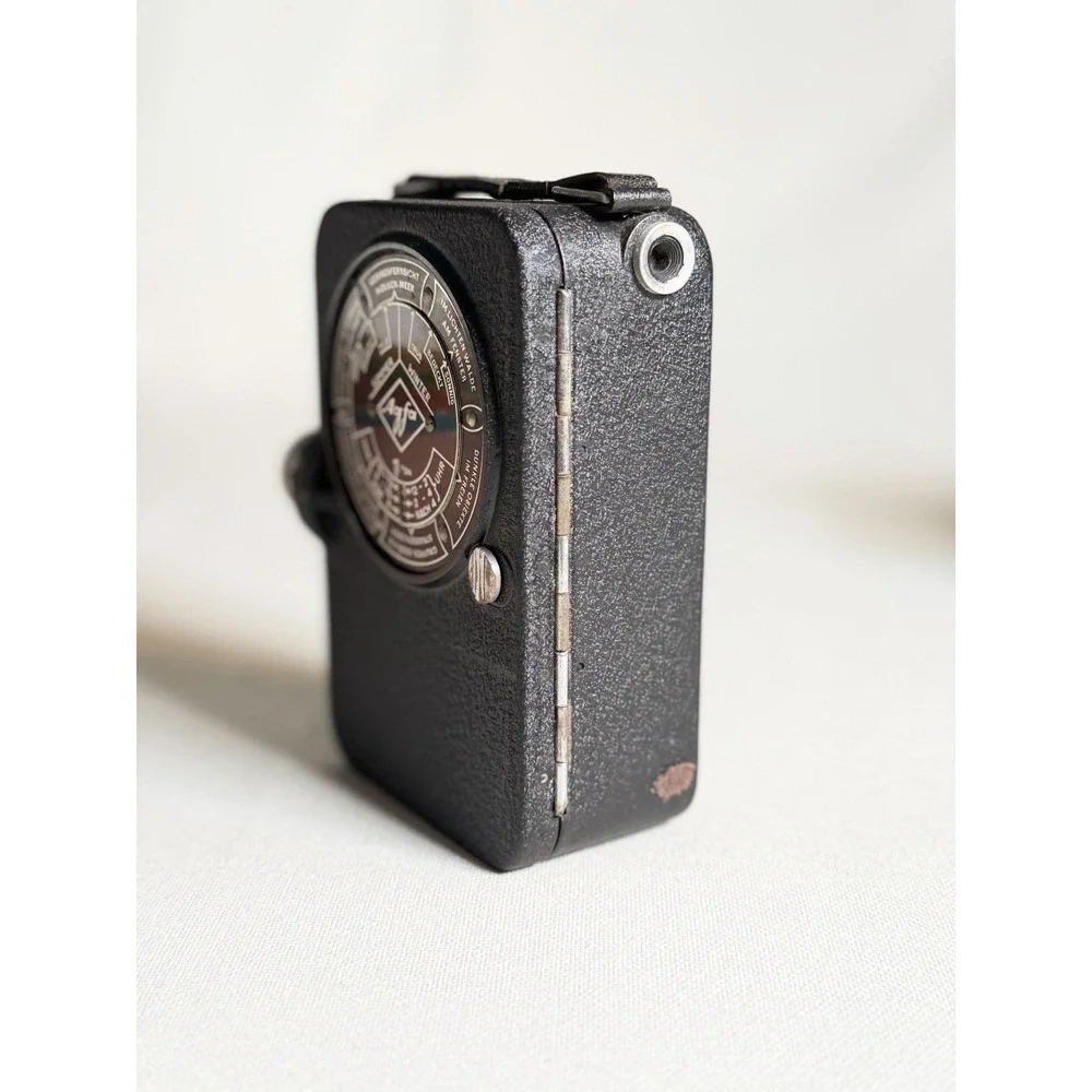 Vtg Agfa Movex 8 Movie Camera - WORKING MOTOR - w/ Case & Agfacolor Cassette